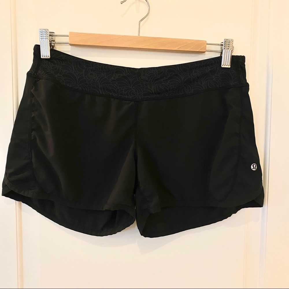 Lululemon Black Shorts w/ Zippered Back Pocket